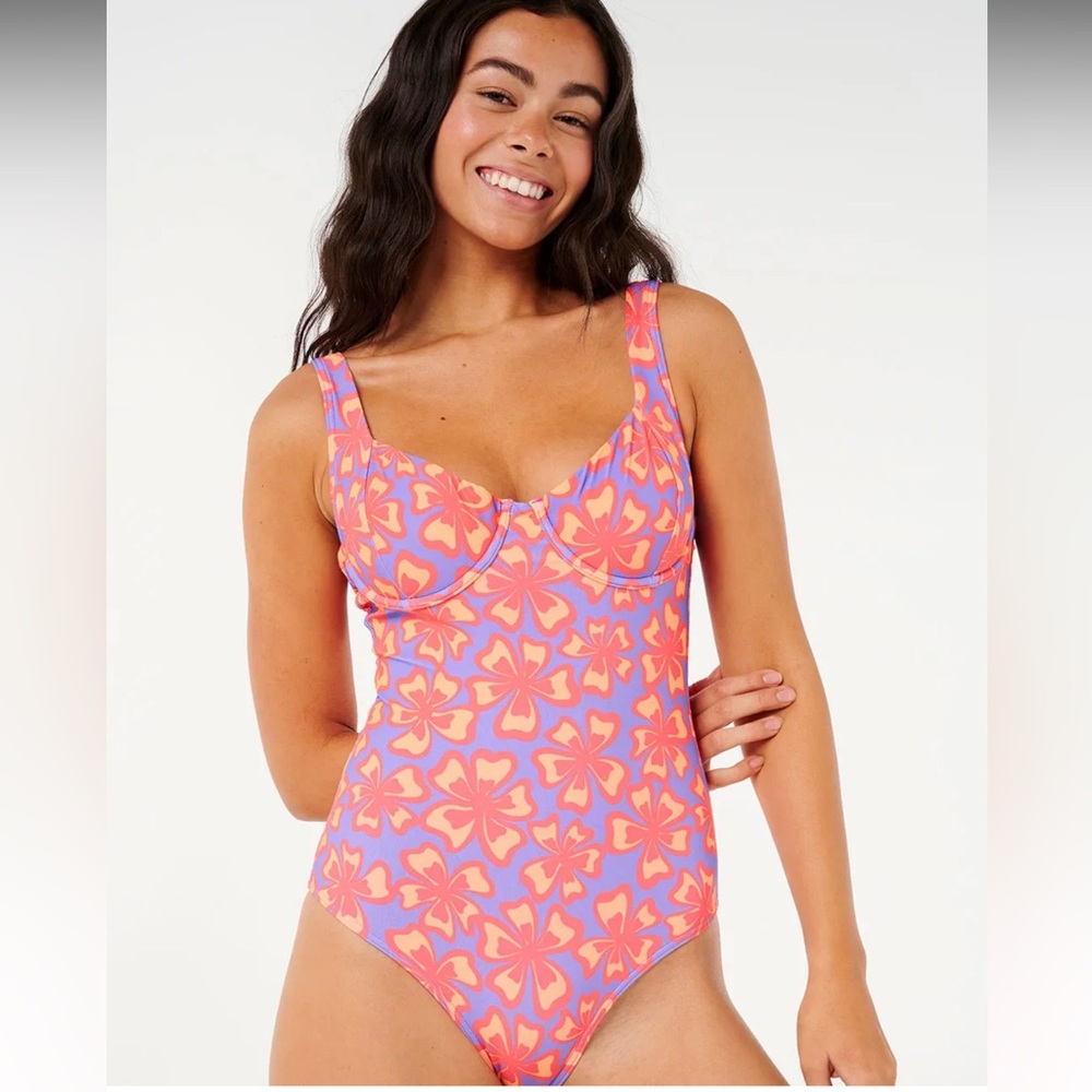 Rip Curl Neon Isles D-DD Good coverage one piece swimsuit